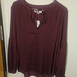 Loft Purple/plum blouse
